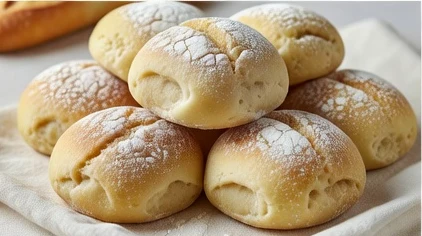 Ilustración editorial de Pan de patata cocida